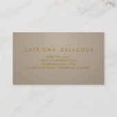 Faux Gold Foil Confetti Visitekaartje (Achterkant)