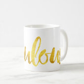 Faux Gold Foil "Fabulous" koffie-Mok Koffiemok (Voorkant rechts)