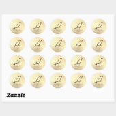Faux Gold Foil Familienaam Sticker (Vel)