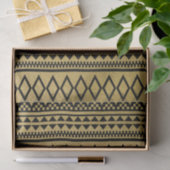 Faux Gold Foil Geometric Aztec Pattern Tissuepapier (Geschenk)