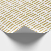 Faux Gold Foil Geometric Pattern Wrapping Paper Cadeaupapier (Hoek)