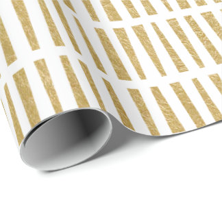 Faux Gold Foil Geometric Pattern Wrapping Paper Cadeaupapier