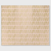 Faux Gold Foil Geometric Pattern Wrapping Paper Cadeaupapier (Vlak)