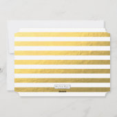 FAUX GOLD FOIL HEUREUX VACANCES CARTE PHOTO (Dos)