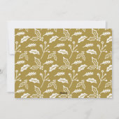 Faux Gold Foil Holly Photo Cartes de Noël (Dos)