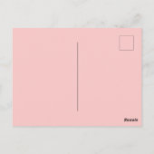 Faux Gold Foil Letter E Blush Floral Monogram Briefkaart (Achterkant)