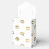 Faux Gold Foil Lipstick Favor Box Bedankdoosjes (Geopend)