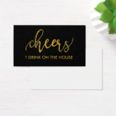 Faux Gold Foil Nouvel An - Billet/pass pour boire (Bureau)