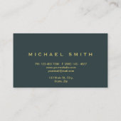 Faux Gold Foil Parties scintillant subtile Carte d (Dos)