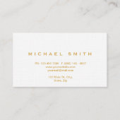 Faux Gold Foil Parties scintillant subtile Carte d (Dos)