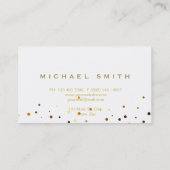Faux Gold Foil Parties scintillant subtile Carte d (Dos)