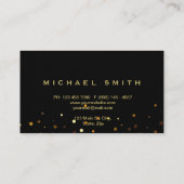 Faux Gold Foil Parties scintillant subtile Carte d (Dos)