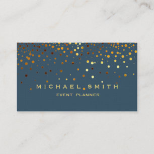 Faux Gold Foil Parties scintillant subtile Carte d