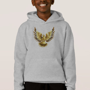 Faux Gold Foil Peace Dove en noir