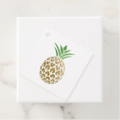 Faux Gold Foil Pineapple Event Planner Bedankjes Labels (In situ)