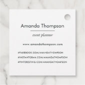Faux Gold Foil Pineapple Event Planner Bedankjes Labels (Achterkant)