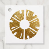 Faux Gold Foil Pineapple Event Planner Bedankjes Labels (Voorkant)