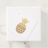 Faux Gold Foil Pineapple Event Planner Bedankjes Labels (In situ)