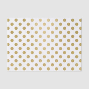 Faux Gold Foil Polka Dots Pattern Tissuepapier
