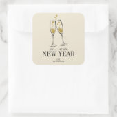 Faux Gold Foil salue Sticker du Nouvel An (Sac)