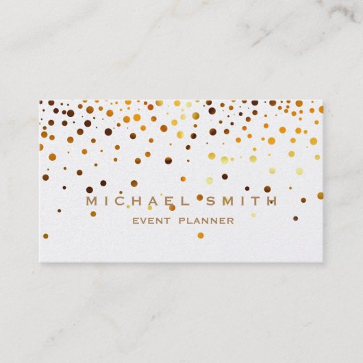 Faux Gold Foil Subtle Parties scintillant Carte de (Devant)