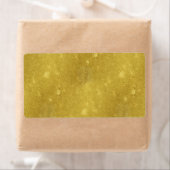 Faux Gold Foil Texture Background Sparkle Sjabloon Etiket (Insitu)