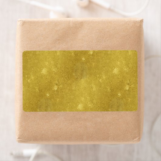 Faux Gold Foil Texture Background Sparkle Sjabloon Etiket (Insitu)