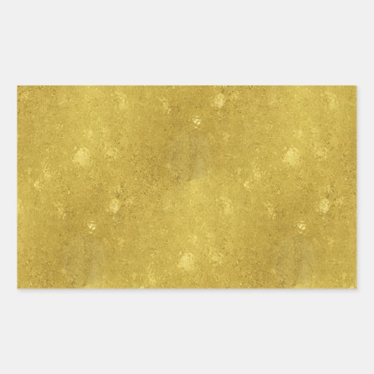 Faux Gold Foil Texture Background Sparkle Sjabloon Rechthoekige Sticker (Voorkant)