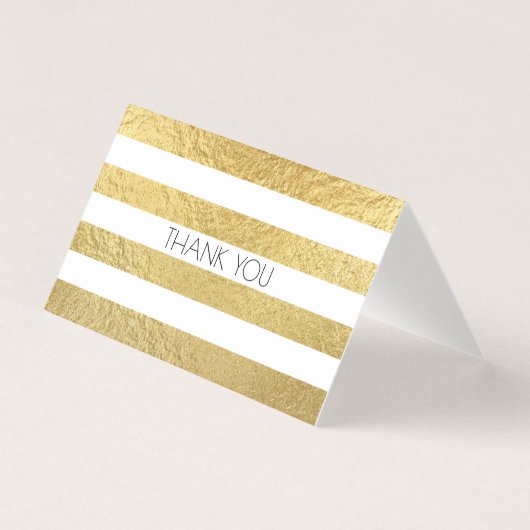 Faux Gold Foil Texture et Merci à bande blanche (Front)