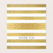Faux Gold Foil Texture et Merci à bande blanche (Outside Unfolded)