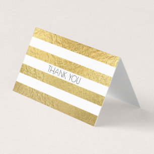 Faux Gold Foil Texture et Merci à bande blanche