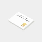 Faux Gold Foil Tooth, speciaal gepersonaliseerd Post-it® Notes (Schuin)