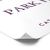 Faux Gold Foil Wedding Poster | Aangepaste aanbied (Hoek)