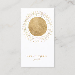Faux Gold Foil Zon Visitekaartje