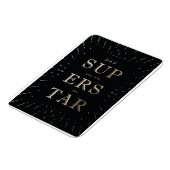 faux gold folie dad is superstar vaderdag magn magneet (Linkerzijde)