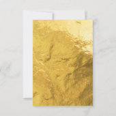 Faux Gold Folie Geometrische media Invoegen Bedank Bedankkaart (Achterkant)