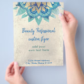 FAUX Gold folie lotus Flyer (Hand)