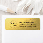 Faux Gold Folie retour adres label (Insitu)