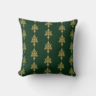 Faux Gold Forest Green Omkeerbaar Kussen