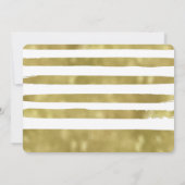 Faux Gold Formal Script Graduate Card Faire-part (Dos)