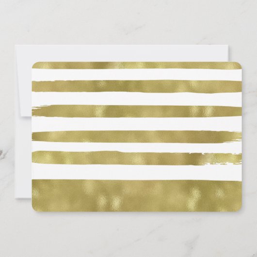 Faux Gold Formal Script Graduate Card Faire-part (Dos)