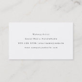 Faux Gold geborsteld met afbeelding monogram Visitekaartje (Achterkant)