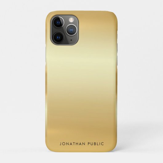 Faux Gold Glamor Trendy Modern Sjabloon Elegant Case-Mate iPhone Case (Achterkant)