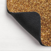 Faux Gold glitter-afbeelding Muismat (Hoek)