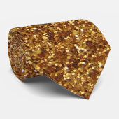 Faux Gold glitter-afbeelding Stropdas (Opgerold)