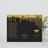 faux gold glitter beenbrochure (Staand voorkant)