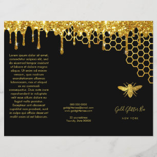 faux gold glitter beenbrochure