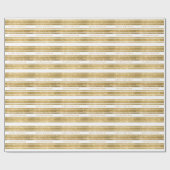 Faux Gold Glitter Custom Birthday Paper Wrap Cadeaupapier (Vlak)