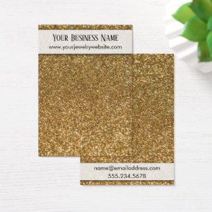 Faux Gold Glitter Earring Holder Display Kaarten Visitekaartjes