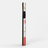 Faux Gold Glitter Floral Monogram Case-Mate iPhone Case (Achterkant/rechts)